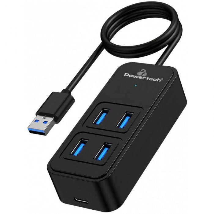 HUB USB POWERTECH PTR-0157 BLACK