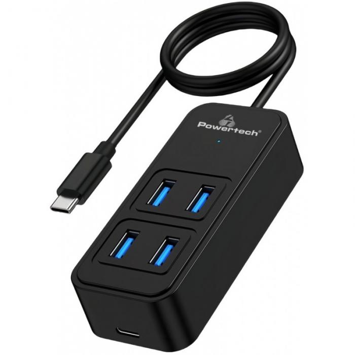 HUB USB POWERTECH PTR-0156 BLACK