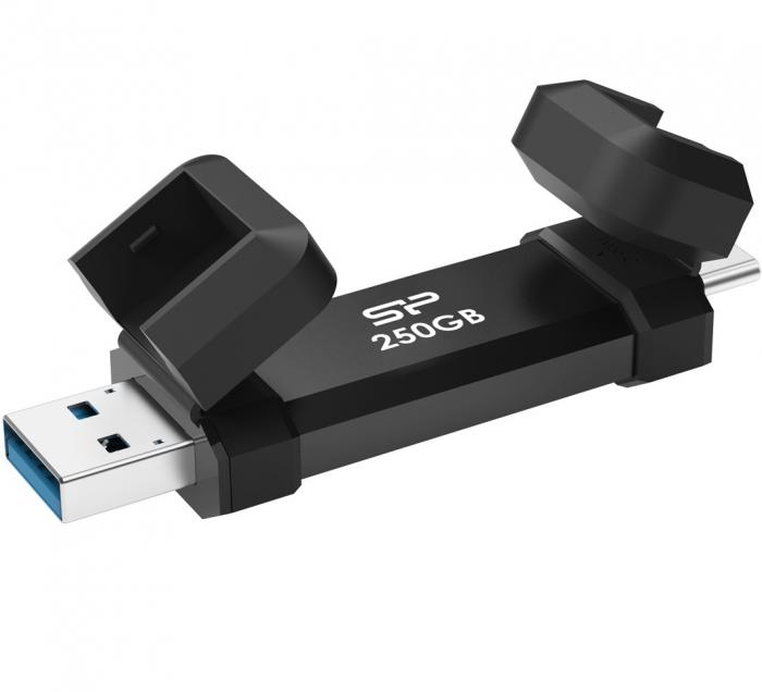 ΕΞΩΤΕΡΙΚΟΣ ΔΙΣΚΟΣ SSD SILICON POWER MARVEL XTREME DS72 USB-C/USB 3.2 250GB BLACK
