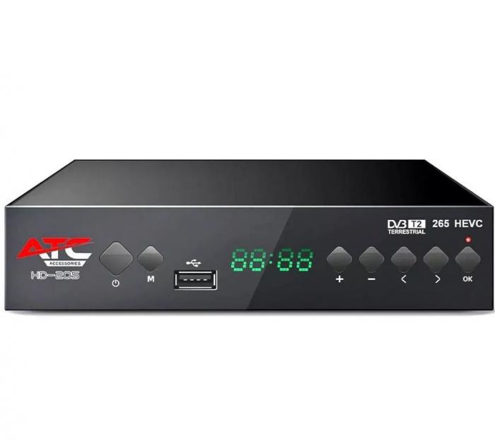 ΕΠΙΓΕΙΟΣ ΨΗΦΙΑΚΟΣ ΔΕΚΤΗΣ DVB-T2 ATC-205 H.265