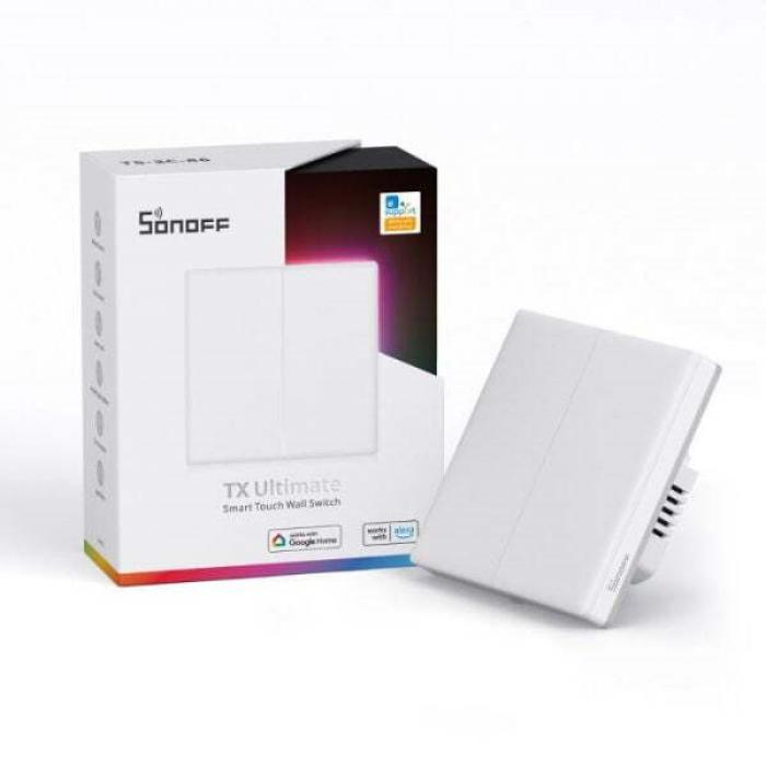 ΔΙΑΚΟΠΤΗΣ SMART CONTROL SONOFF T5-2C-86 WHITE