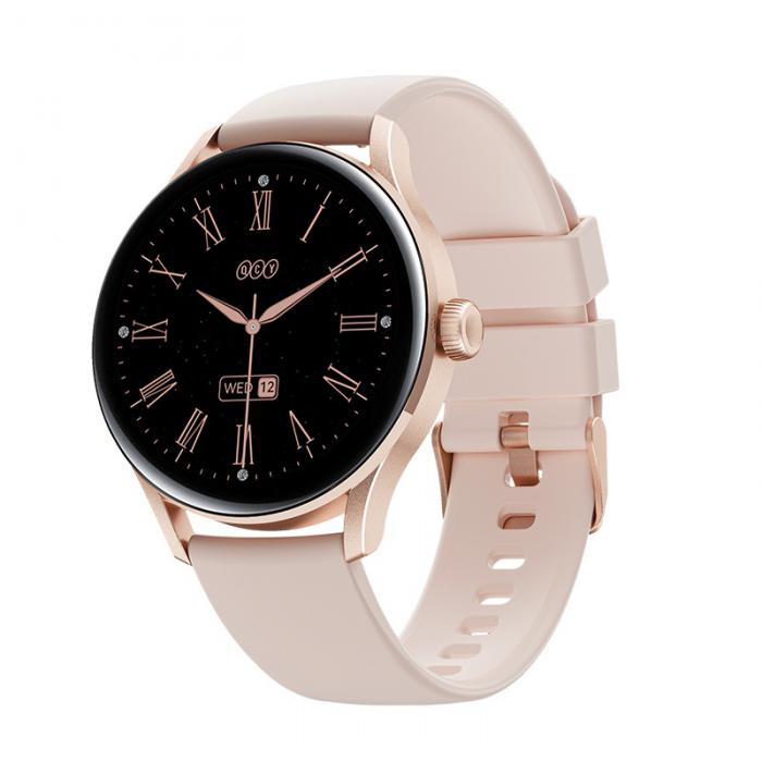 SMARTWATCH QCY ELITE S11 GOLD PINK