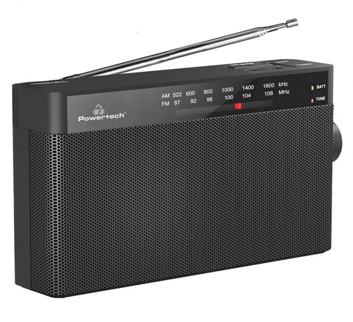 ΡΑΔΙΟΦΩΝΟ POWERTECH PT-1244 BLACK