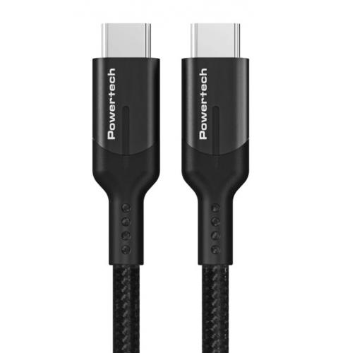 ΚΑΛΩΔΙΟ ΣΥΝΔΕΣΗΣ USB C ΣΕ USB C POWERTECH PTR-0140 PD 240W 5A 1M BLACK