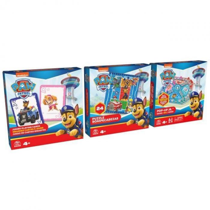 ΕΠΙΤΡΑΠΕΖΙΟ ΠΑΙΧΝΙΔΙ SPIN MASTER PAW PATROL: GAME BUNDLE JUMBO CARDS POP-UP GAME 6066829