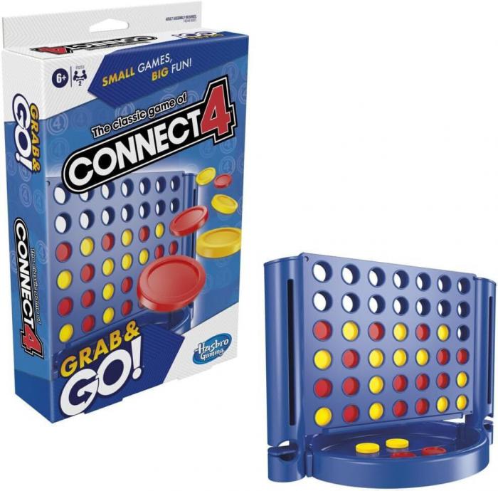 ΕΠΙΤΡΑΠΕΖΙΟ ΠΑΙΧΝΙΔΙ HASBRO: CONNECT 4 GRAB AND GO ΣΕ ΕΛΛΗΝΙΚΗ ΓΛΩΣΣΑ F8253