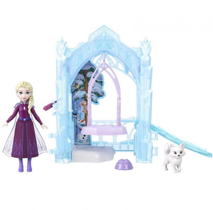 ΚΟΥΚΛΑ MATTEL DISNEY FROZEN ELSA'S ICY ANIMAL HIDEAWAY JFG29