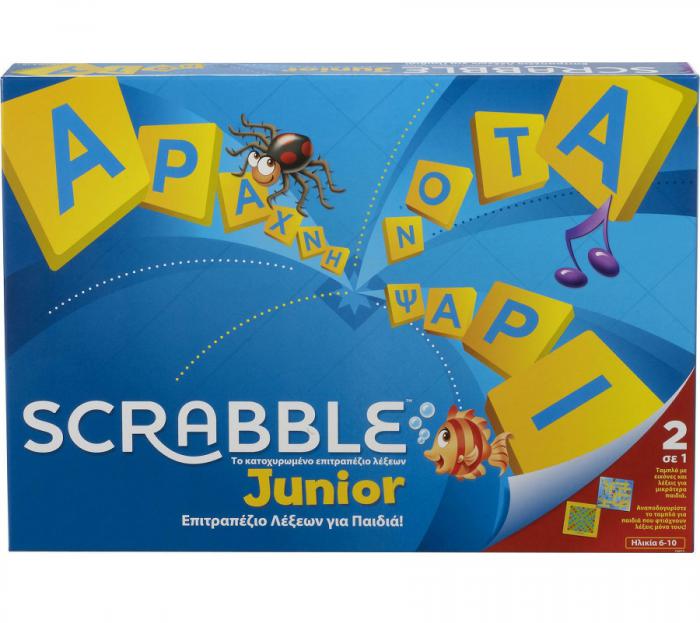 ΕΠΙΤΡΑΠΕΖΙΟ ΠΑΙΧΝΙΔΙ MATTEL: SCRABBLE JUNIOR ΣΕ ΕΛΛΗΝΙΚΗ ΓΛΩΣΣΑ Y9672
