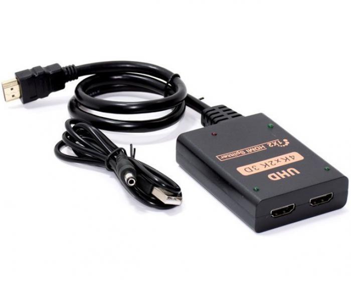 SPLITTER HDMI POWERTECH 1 IN ΣΕ 2 OUT CAB-H173 BLACK