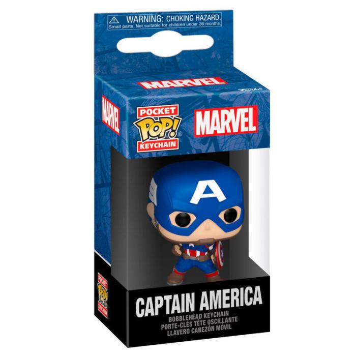 ΦΙΓΟΥΡΑ - ΜΠΡΕΛΟΚ FUNKO POCKET POP: CAPTAIN AMERICA