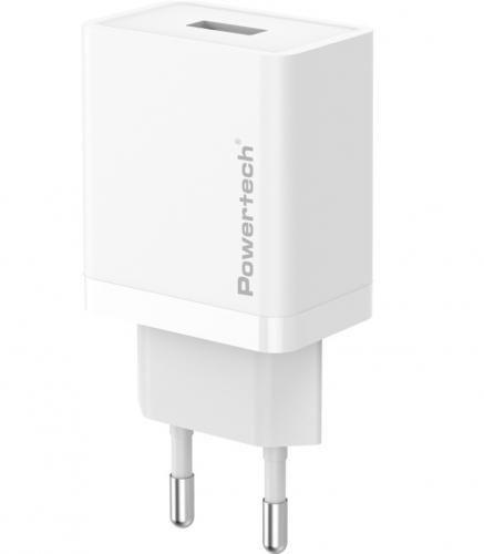 ΦΟΡΤΙΣΤΗΣ ΤΟΙΧΟΥ POWERTECH PT-1320 USB 12W WHITE