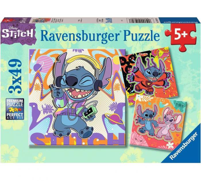 ΠΑΖΛ RAVENSBURGER: STITCH - PLAY THE DAY AWAY 3X49PCS 12001070