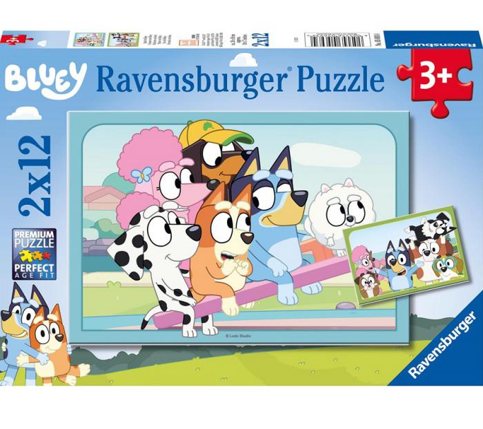 ΠΑΖΛ RAVENSBURGER: BLUEY - FUN WITH BLUEY 2X12PCS 5693