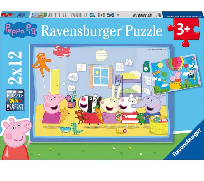 ΠΑΖΛ RAVENSBURGER: PEPPA PIG - PEPPA'S ADVENTURES 2X12PCS 5574