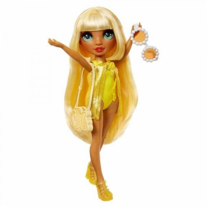 ΚΟΥΚΛΑ MGA RAINBOW HIGH: SWIM AND STYLE FASHION - SUNNY MADISON YELLOW DOLL 507284-EUC