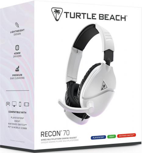 ΑΚΟΥΣΤΙΚΑ GAMING TURTLE BEACH RECON 70 FOR XBOX - PS - SWITCH - PC - MOBILE WHITE