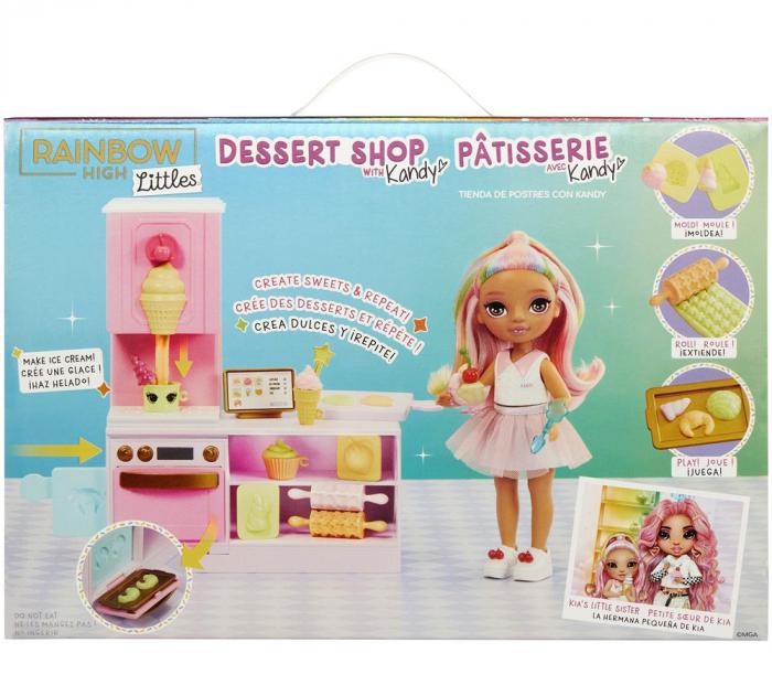 ΚΟΥΚΛΑ MGA RAINBOW HIGH LITTLES: DESSERT SHOP WITH KANDY PLAYSET! 522058