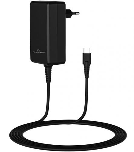 ΦΟΡΤΙΣΤΗΣ POWERTECH ΓΙΑ LAPTOP USB-C PD PT-1157 90W BLACK