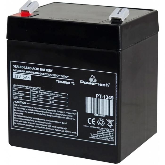MΠΑΤΑΡΙΑ POWERTECH PT-1349 12V 5Ah T2