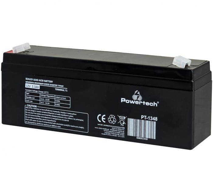 MΠΑΤΑΡΙΑ POWERTECH PT-1348 12V 2.3Ah T1