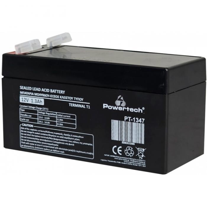 MΠΑΤΑΡΙΑ POWERTECH PT-1347 12V 1.3Ah T1