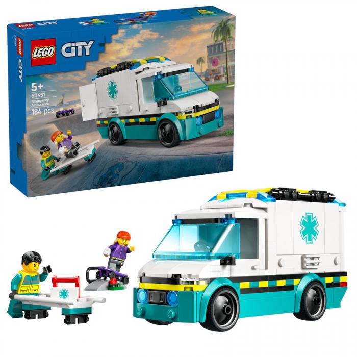LEGO CITY: ΑΣΘΕΝΟΦΟΡΟ ΕΚΤΑΚΤΗΣ ΑΝΑΓΚΗΣ 60451
