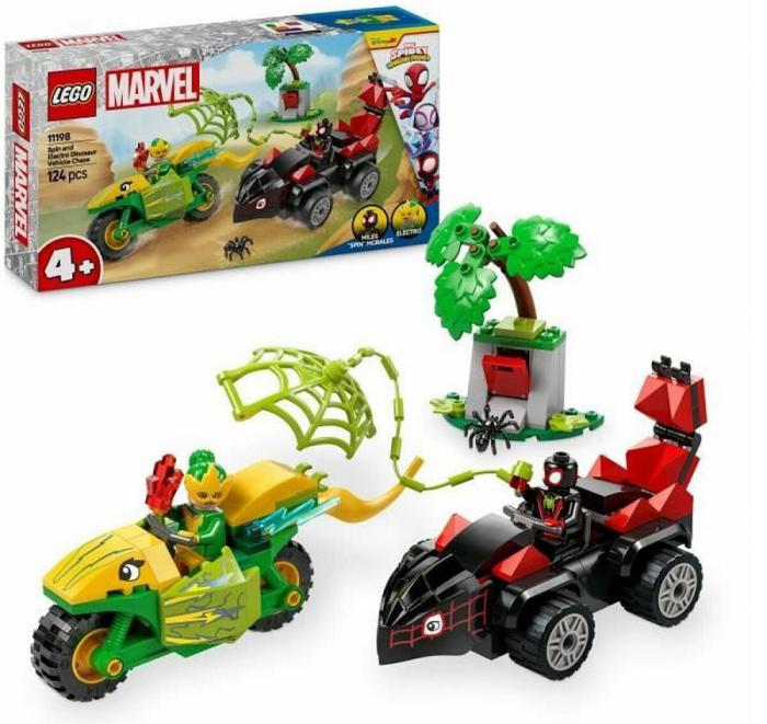 LEGO MARVEL: SPIN AND ELECTRO DINOSAUR VEHICLE CHASE 11198