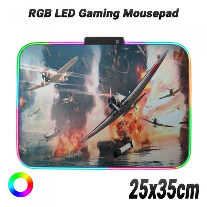 GAMING MOUSEPAD YELANDAR RGB AIRCRAFT