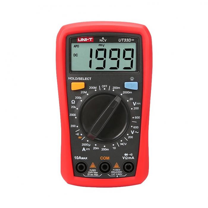 ΨΗΦΙΑΚΟ ΠΟΛΥΜΕΤΡΟ UNI-T UT33D+