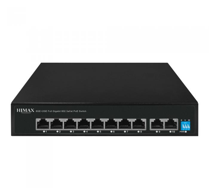 SWITCH HIMAX PoE PS1802G 8x LAN PoE AND 2x LAN 1000Mbps