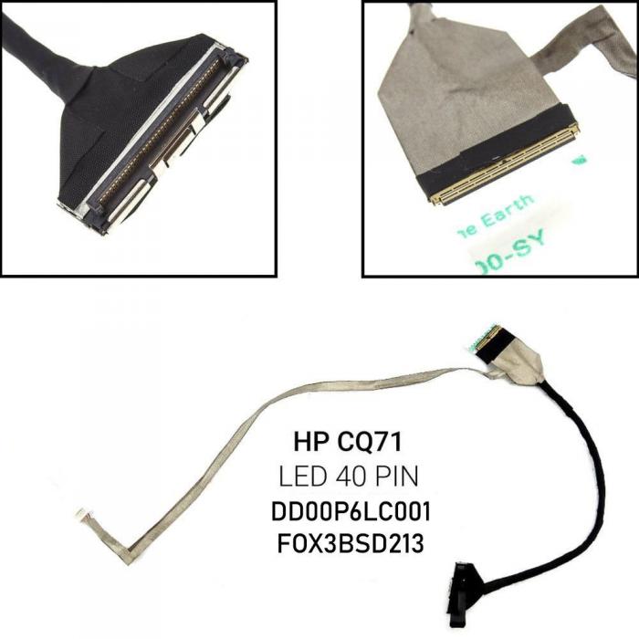 ΚΑΛΩΔΙΟΤΑΙΝΙΑ ΓΙΑ ΟΘΟΝΗ LAPTOP HP CQ71 G71 CQ61 TYPE B (ΜΕ ΚΟΝΤΟ ΚΑΛΩΔΙΟ ΚΑΜΕΡΑΣ)