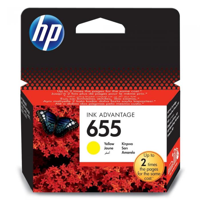 ΜΕΛΑΝΙ HP No.655 YELLOW CZ112AE