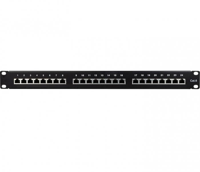 PATCH PANEL LOGILINK 19'' 24 PORT CAT 6 UTP 1U NP0055