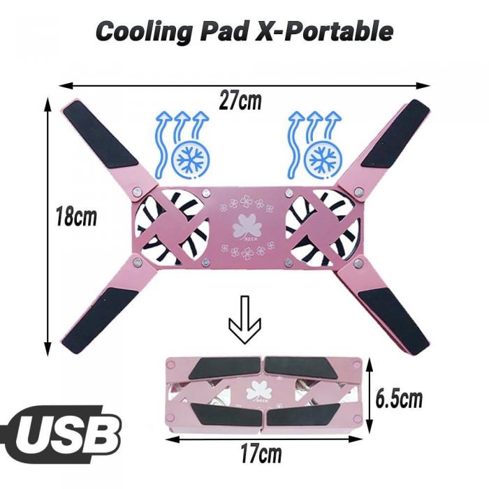ΣΥΣΤΗΜΑ ΨΥΞΗΣ LAPTOP PAD X-PORTABLE PINK