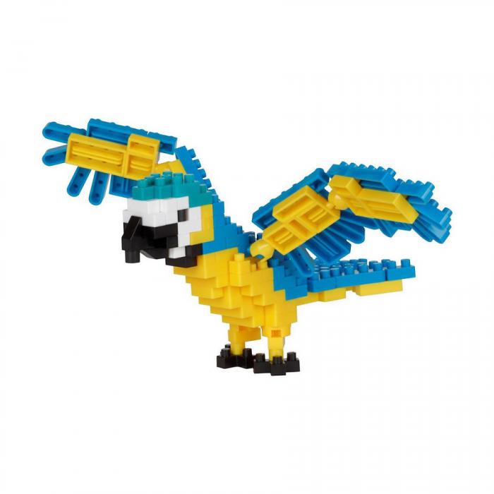 BANDAI NANOBLOCK: ANIMAL - PERROQUET BLEU ET JAUNE NBC343