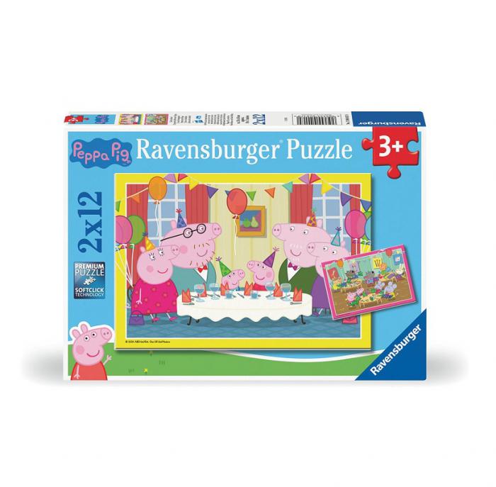 ΠΑΖΛ RAVENSBURGER: PEPPA PIG - TIME TO CELEBRATE 2X12 PCS 12004017