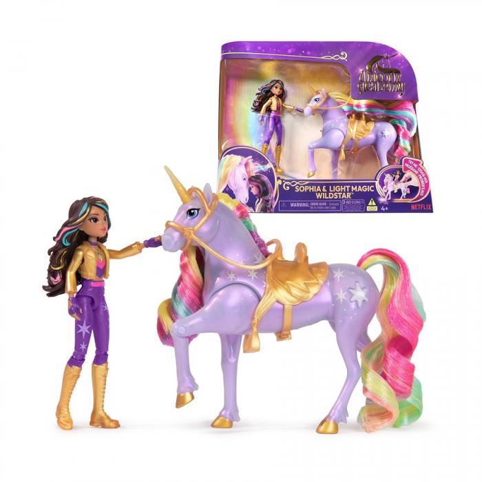 ΠΑΙΧΝΙΔΙ SPIN MASTER UNICORN ACADEMY: SOPHIA AND LIGHT MAGIC WILDSTAR - MINI DOLL AND UNICORN 6067325