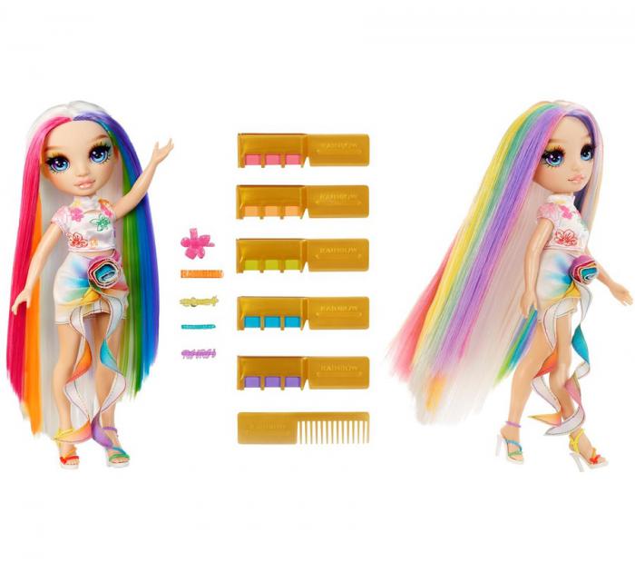 ΚΟΥΚΛΑ MGA RAINBOW HIGH: DESIGN STUDIO HAIR CHALK AND STYLE - AMAYA RAINE 11'' 526780