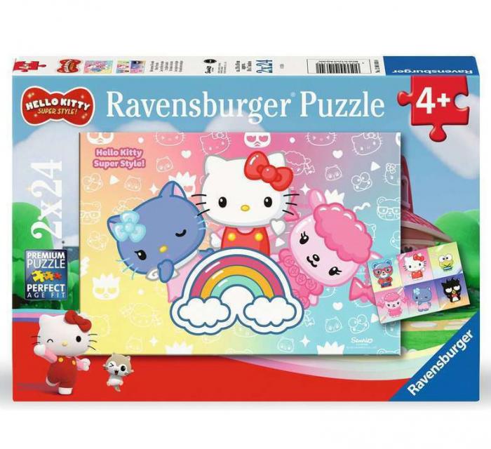 ΠΑΖΛ RAVENSBURGER: HELLO KITTY SUPER STYLE - BEST FRIENDS 2X24 PCS 12001034