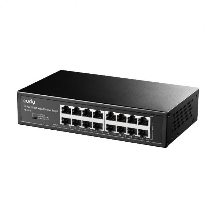 SWITCH CUDY 16 PORTS 10/100 Mbps FS1016