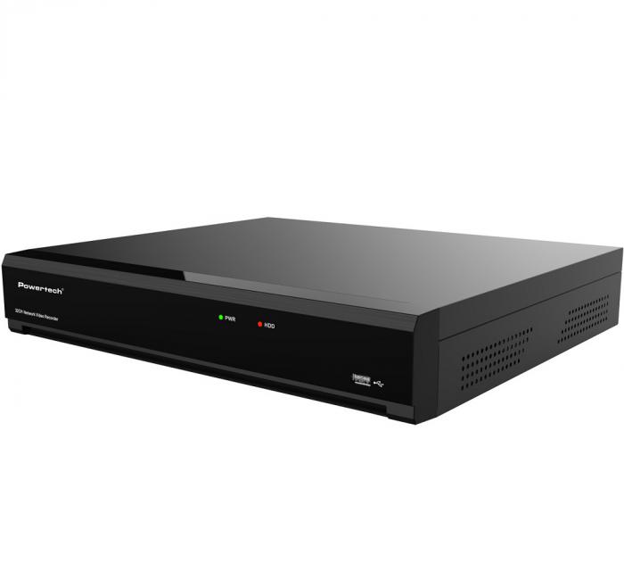 ΚΑΤΑΓΡΑΦΙΚΟ NVR POWERTECH PT-1600 12MP H.264+/H.265+ 32 CHANNEL