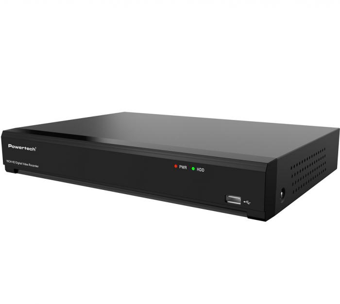ΚΑΤΑΓΡΑΦΙΚΟ DVR POWERTECH PT-1597 5MP H.264/H.265 16 CHANNEL