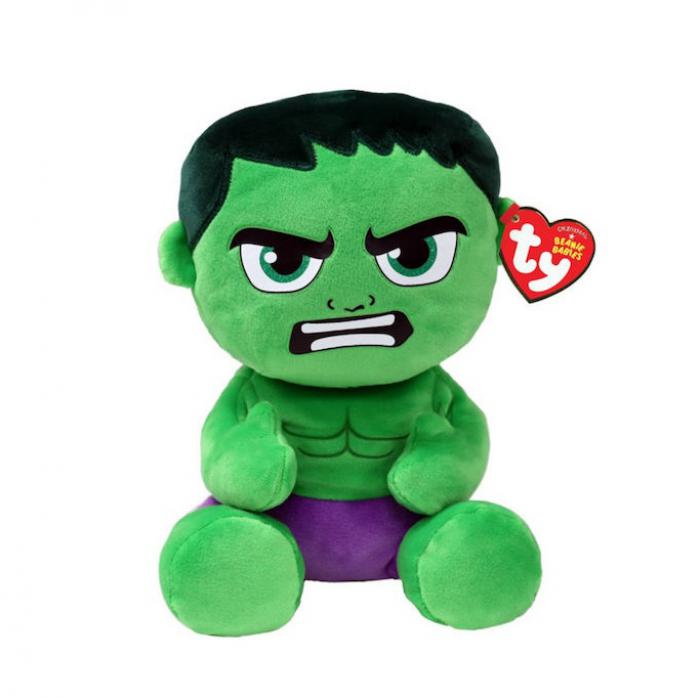 ΛΟΥΤΡΙΝΟ AS BEANIE BABIES MARVEL: HULK 15CM 1607-44004