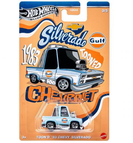 ΠΑΙΧΝΙΔΙ MATTEL HOT WHEELS: SILVER SERIES TOONED GULF RACING - TOON'D '83 CHEVROLET SILVERADO JCB64