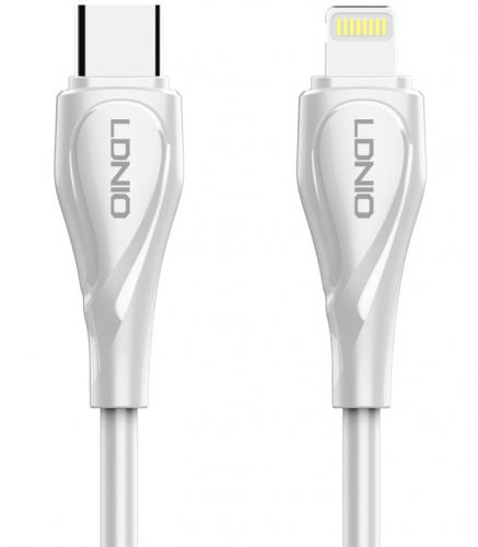 ΚΑΛΩΔΙΟ ΣΥΝΔΕΣΗΣ USB C ΣΕ LIGHTNING LDNIO LC611I 30W PD 1M WHITE