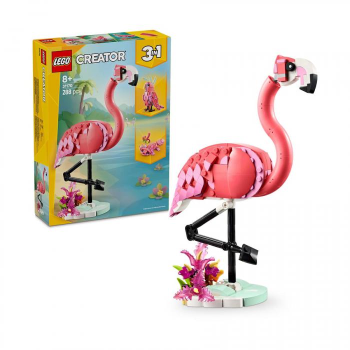 LEGO CREATOR: WILD ANIMALS: PINK FLAMINGO 3 IN 1 31170