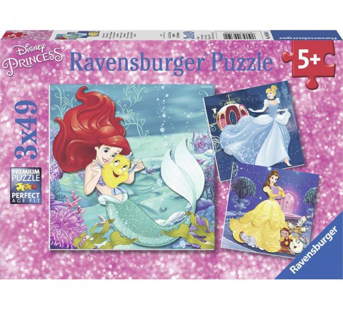 ΠΑΖΛ RAVENSBURGER: PRINCESSES 3 x 49 PCS 09350