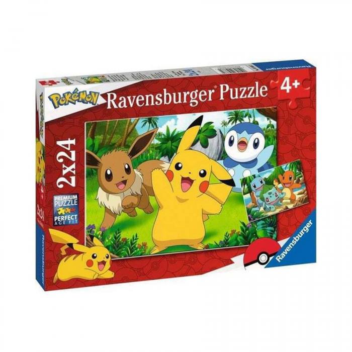 ΠΑΖΛ RAVENSBURGER: POKEMON PIKACHU AND PALS 2 x 24 PCS 05668