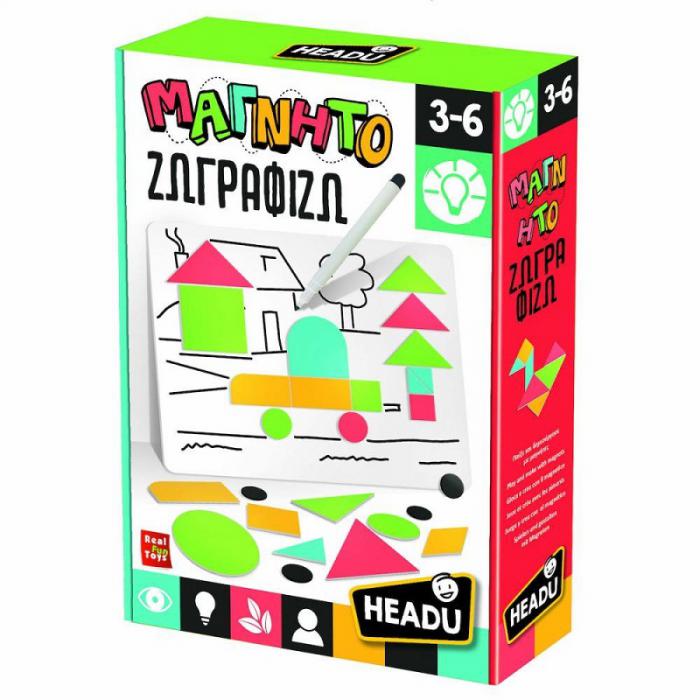 ΕΚΠΑΙΔΕΥΤΙΚΟ ΠΑΙΧΝΙΔΙ HEADU ΜΑΓΝΗΤΟ-ΖΩΓΡΑΦΙΖΩ 50.52309