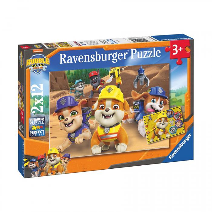 ΠΑΖΛ RAVENSBURGER: RUBBLE AND CREW - TEAM IN ACTION 2 x 12 PCS 12004167